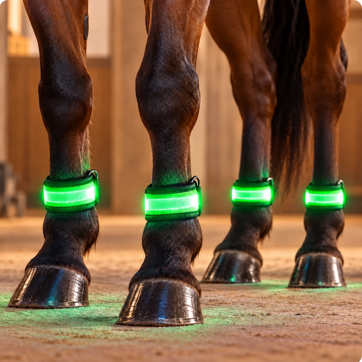 Horse Flare Glow Leg Bands (Set of 4)
