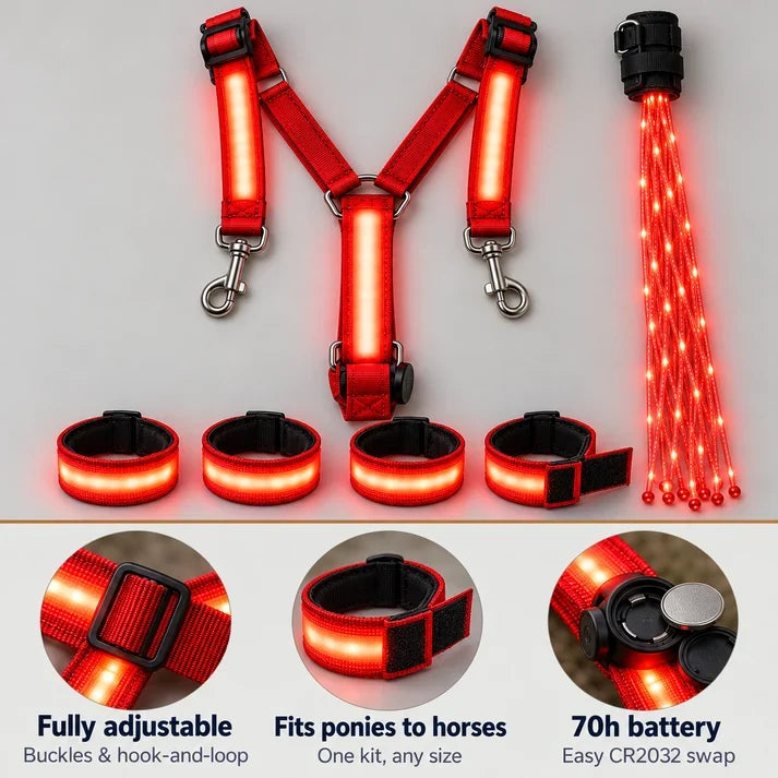 Horse Flare Glow Chest Strap